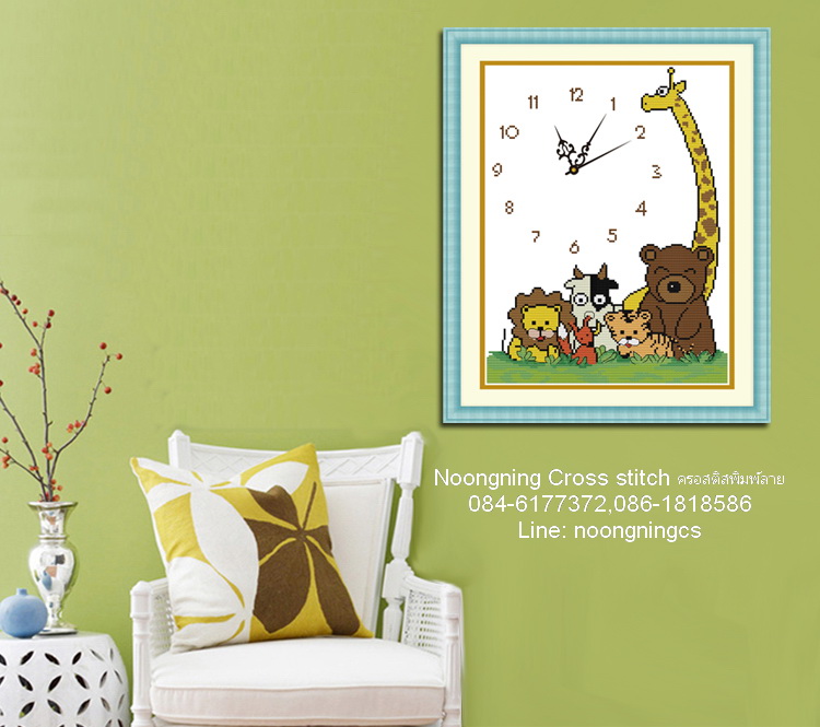 ตัวอักษรจีน ชุดปักครอสติช พิมพ์ลาย ครอสติสจีน งานฝีมือ DIY