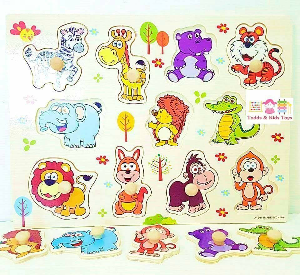 จิ๊กซอว์หมุดไม้ เซทสุดคุ้ม 8 เเผ่น