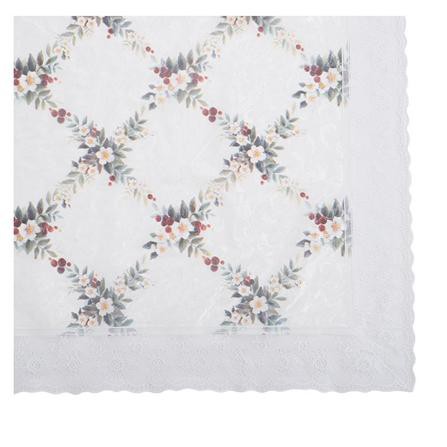 ผ้าปูโต๊ะกว้าง 152x228 ซม. PEARL สีครีม ทำความสะอาดง่าย