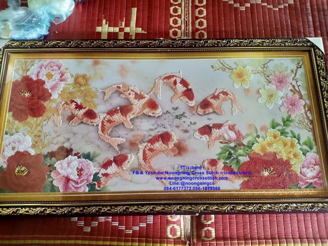 น้ำตก ชุดปักครอสติช พิมพ์ลาย ครอสติสจีน งานฝีมือ DIY