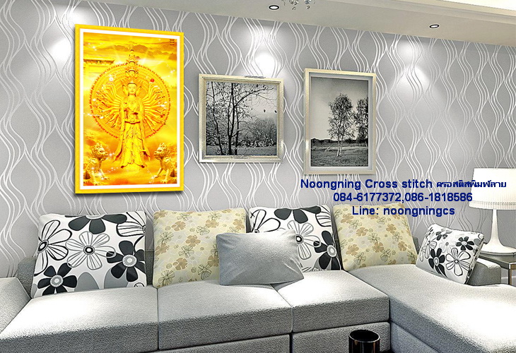 นาฬิกาคู่รัก ชุดปักครอสติช พิมพ์ลาย ครอสติสจีน งานฝีมือ DIY