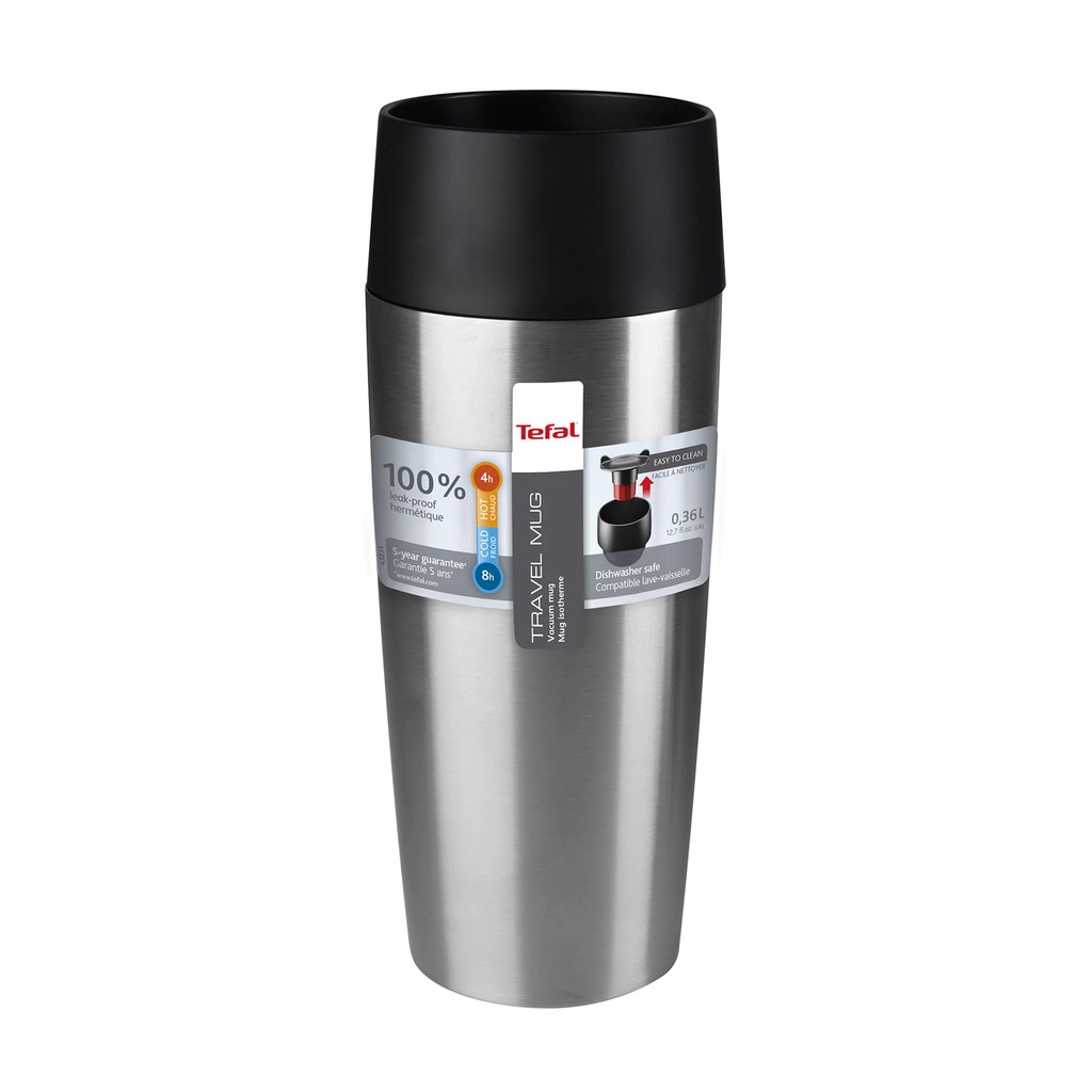 TEFAL แก้วน้ำเก็บอุณหภูมิ รุ่น K3080124 ขนาด 0.36 ลิตร สีเทา