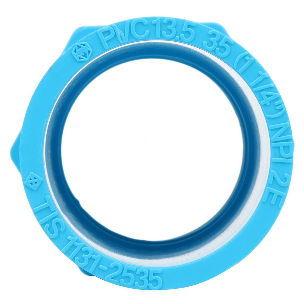 ท่อประปา ข้อต่อ ท่อน้ำ ท่อPVC ข้อต่อตรงเกลียวใน-หนา SCG 1 1/4" สีฟ้า FPT STRAIGHT PVC SOCKET SCG 1 1/4" BLUE