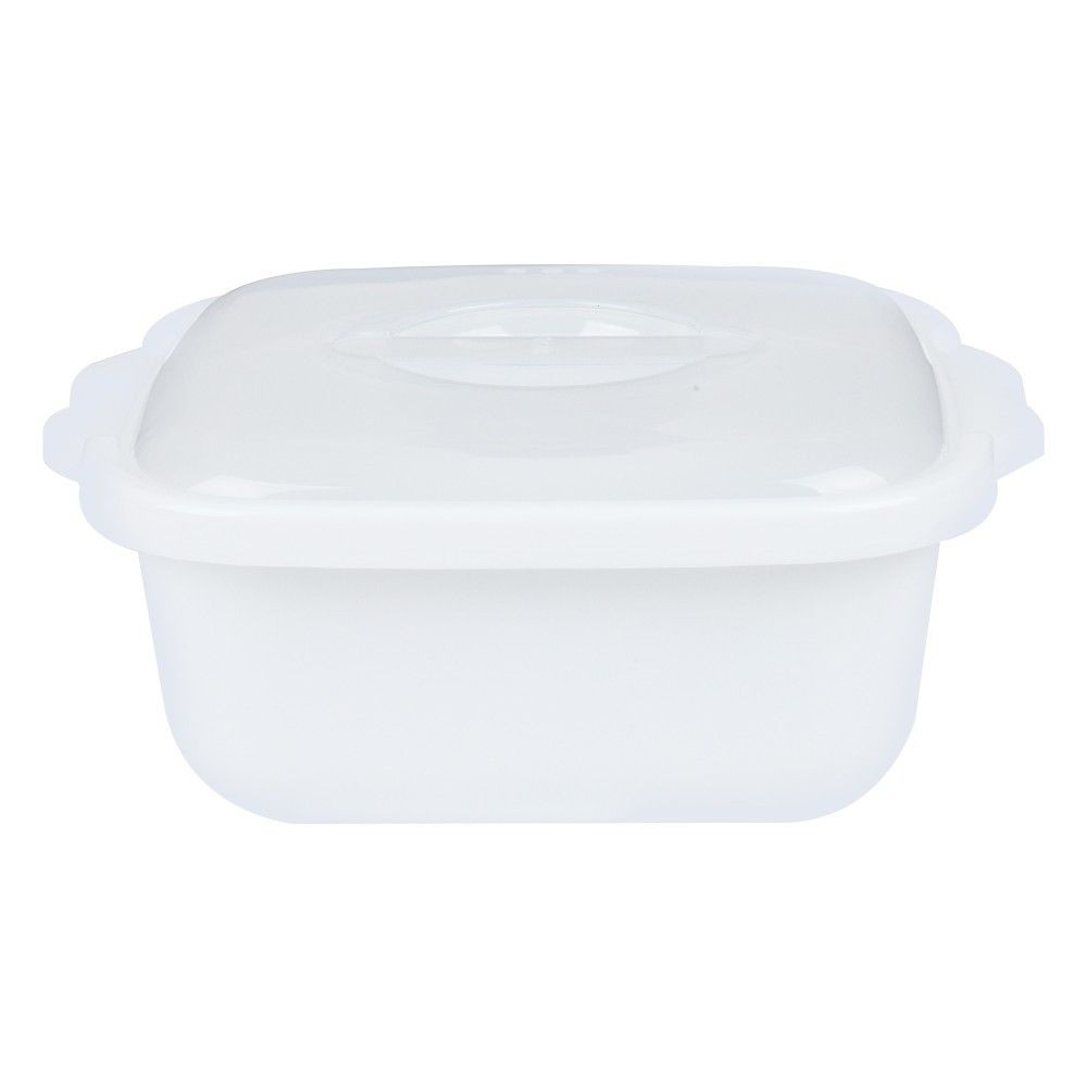 กล่องอาหารไมโครเวฟเหลี่ยม 1.75 ลิตร 4602 FOOD CONTAINER SQUARE 1.75L 4602 WHITE