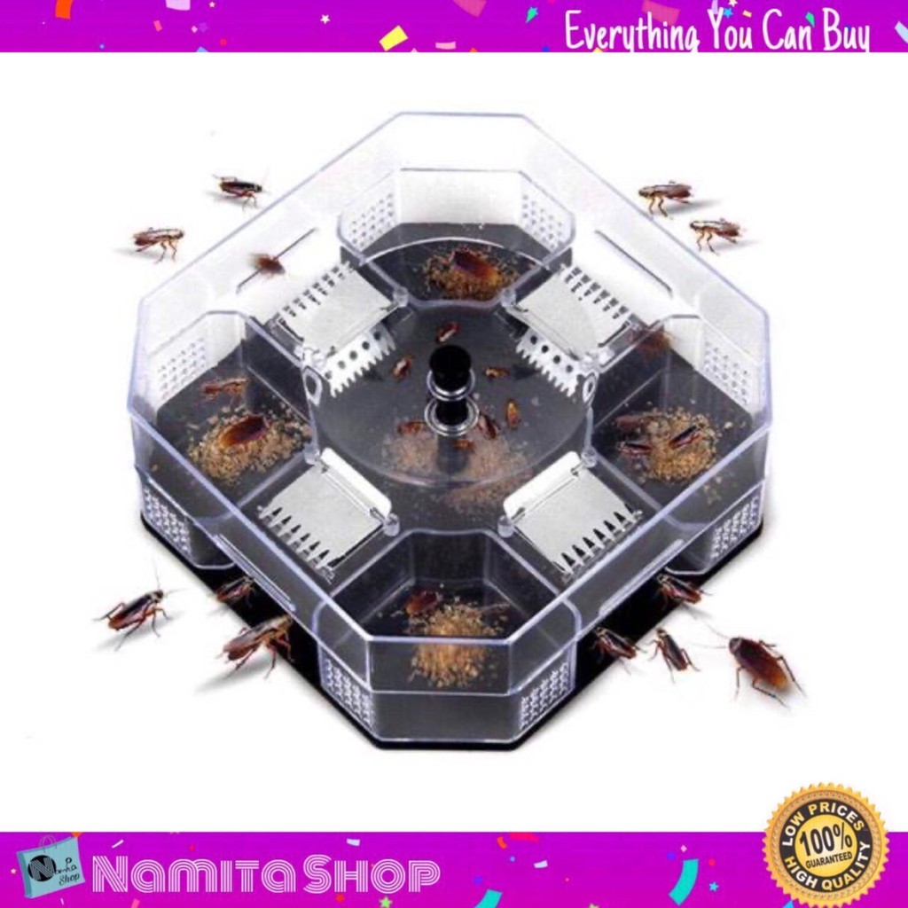 Coackroach trap box กล่องดักแมลงสาบ บ้านแมลงสาบ เครื่องดักแมลงสาบ ดัก 4 ทิศทาง