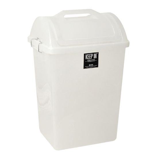 REANGWA ถังผงสวิง รุ่น 9258 ความจุ 40 ลิตร ขนาด 32.5 x 38.5 x 61.5 ซม. สีใส ผลิตจากพลาสติก PP เนื้อหนา คุณภาพดี