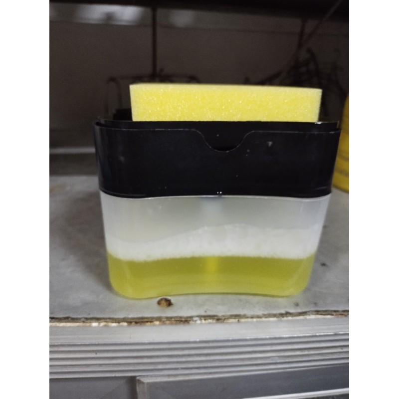 A-666 ที่กดน้ำยาล้างจาน 2in1 พร้อมสกอตไบร์ททุกอันในกล่อง คละสี รบกวนอ่านรายละเอียดก่อนสั่ง