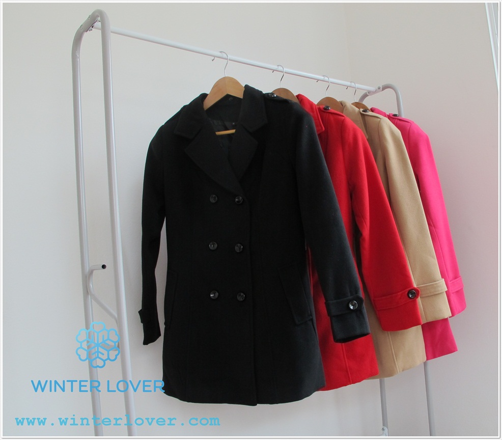 เสื้อโค้ทสีดำยาวกันหนาวทรงสูทพร้อมส่ง