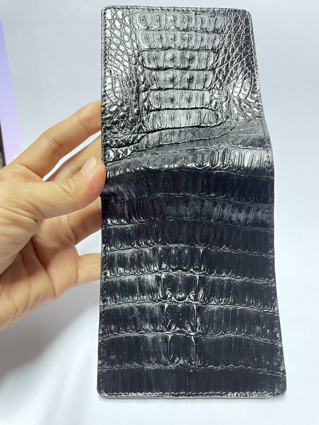 กระเป๋าหนังจระเข้แท้(กระดูกหาง)