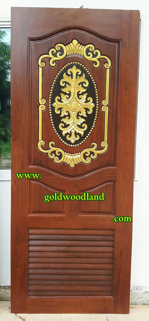 ประตูห้องน้ำไม้สัก - 04