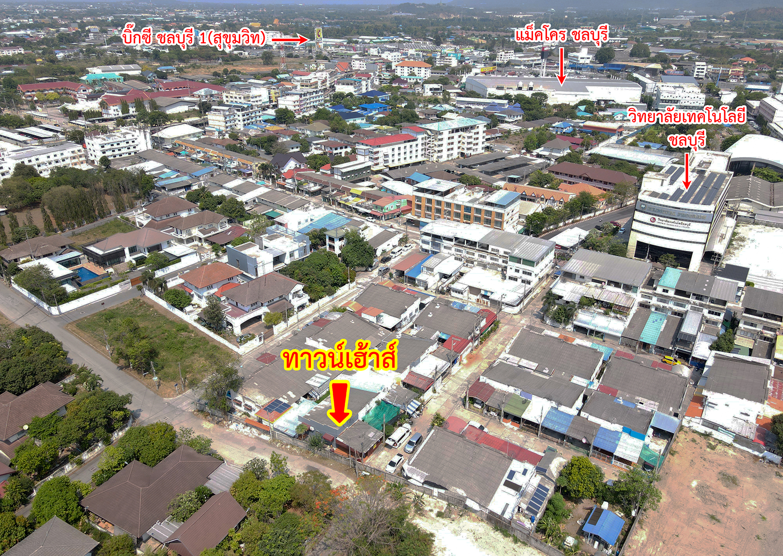 81588-ขายทาวน์เฮ้าส์ หมู่บ้านศิลาทอง เสม็ด ชลบุรี