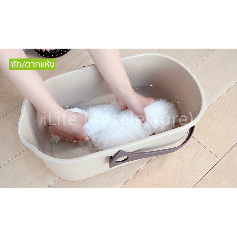 SOKE ไม้ปัดฝุ่น ไมโครไฟเบอร์ ปรับได้ 3 ระดับ ถอดซักได้ ด้ามปรับความยาวได้ ดึงดูดฝุ่นด้วยไฟฟ้าสถิต ฝุ่นไม่ปลิว -- สีขาว