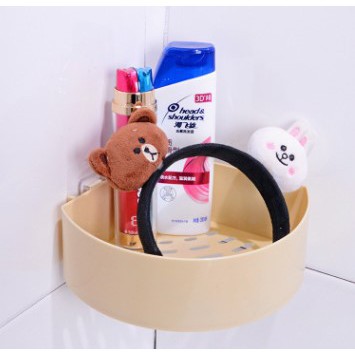 #H003 ชั้นวางติดผนัง เข้ามุม ชั้นเก็บพลาสติกแบบไม่เจาะผนัง อุปกรณ์ห้องน้ำ ห้องครัว ห้องแต่งตัว