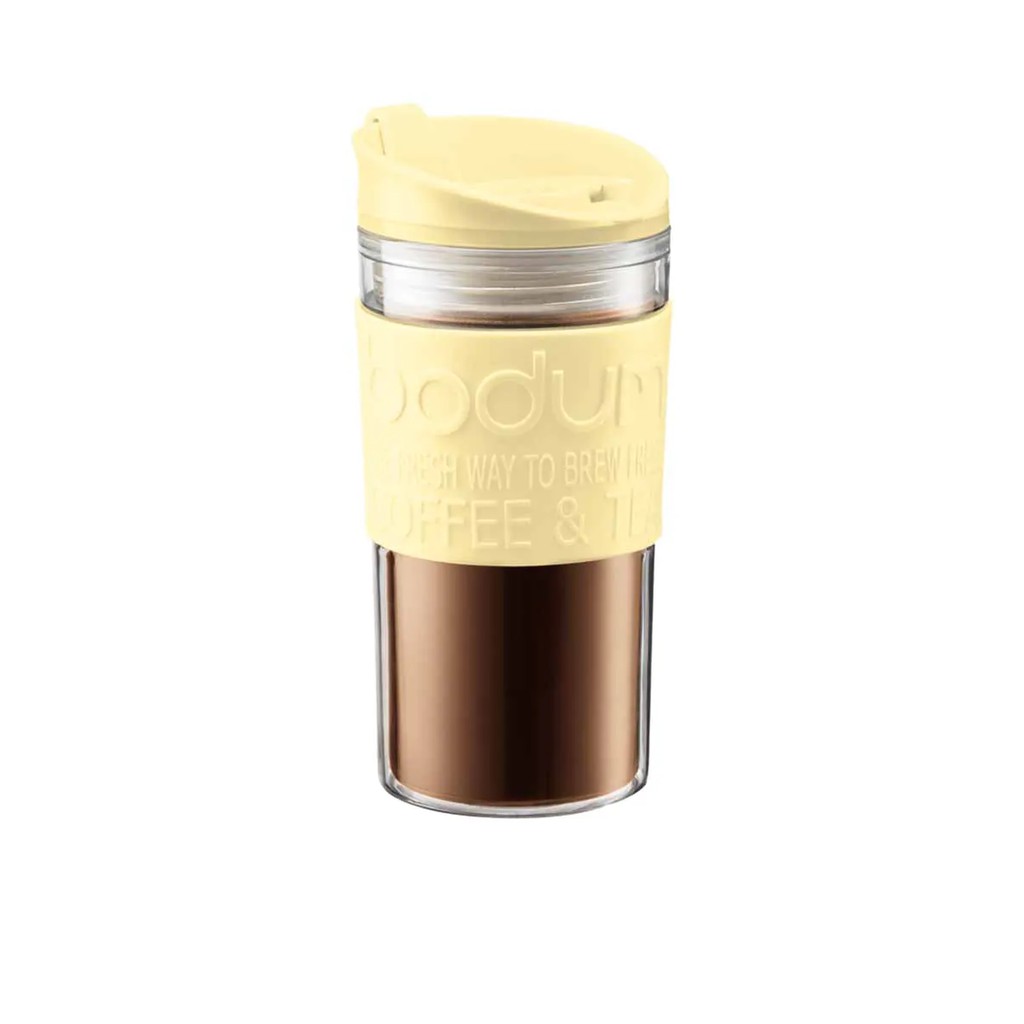 BODUM กระบอกน้ำพลาสติกแบบพกพา ขนาด 12 ออนซ์ สีเหลือง