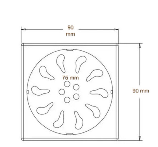 As1 ตะแกรงกันกลิ่น ฝาปิดท่อน้ำทิ้ง floor drain ฝาปิดรูระบายน้ำ สแตนเลสแท้ขนาดวางบนท่อ 1 1.2-2 1.2นิ้ว