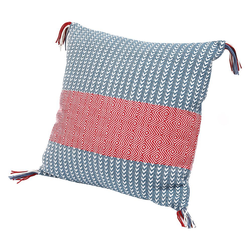 หมอนอิง HOME LIVING STYLE HOLM 18X18 นิ้ว สีฟ้า หมอนหนุนและหมอนข้าง