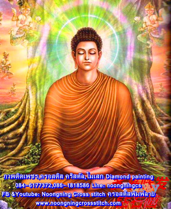 พระพุทธเจ้า ภครอสติสคริสตัล Diamond painting โมเสก ภาพติดเพชร งานฝีมือทำที่บ้าน DIY