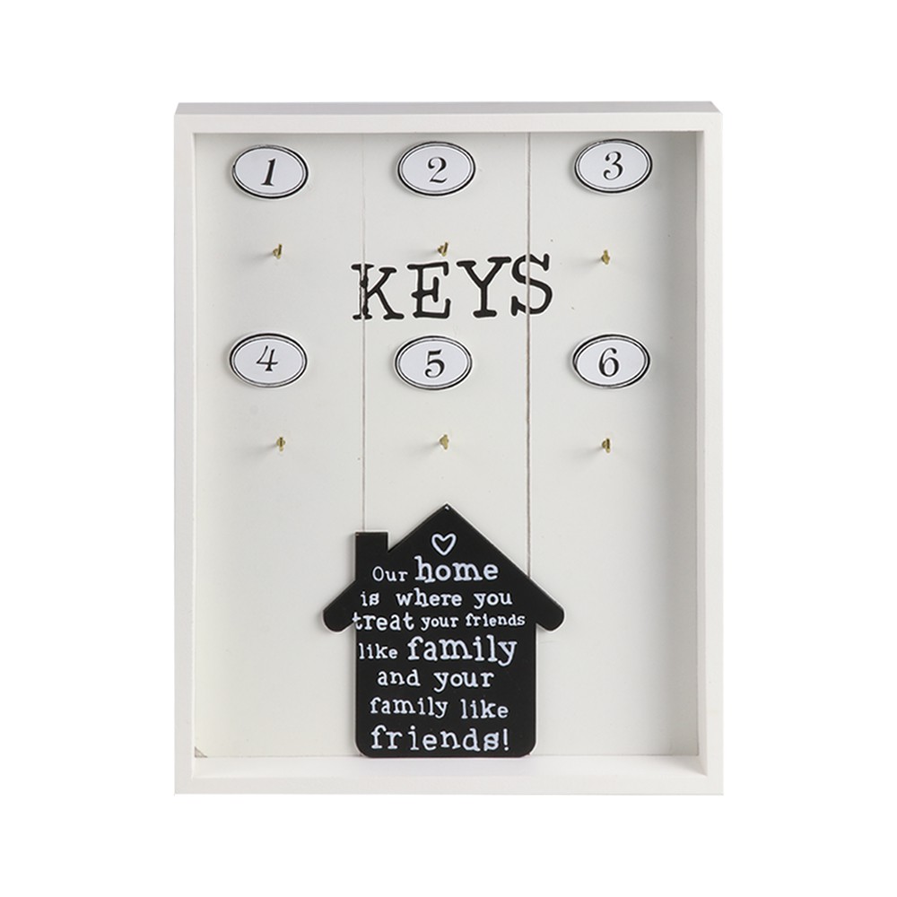 กล่องกุญแจไม้ HOME LIVING STYLE MY KEYS สีขาว อุปกรณ์แต่งบ้านอื่นๆ DECORATE HOME LIVING
