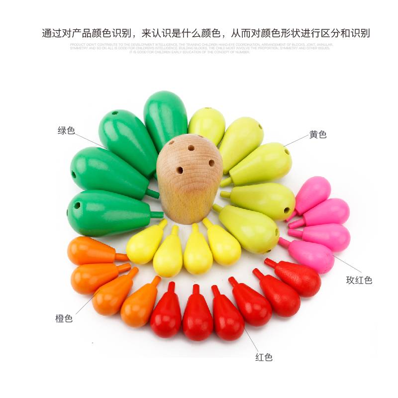 ของเล่นไม้เสริมพัฒนาการ เกมต่อกระบองเพชร Balancing Cactus