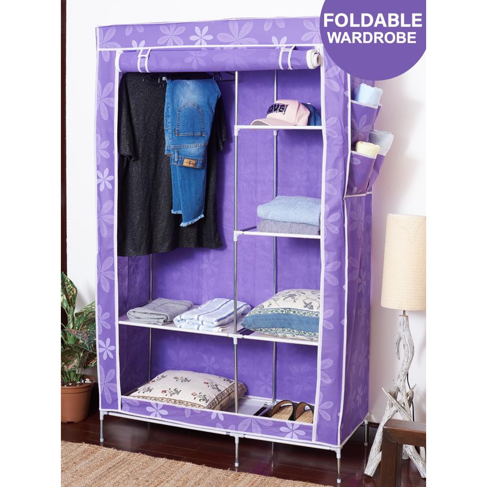 !!สินค้าขายดี!! ตู้เก็บของอเนกประสงค์ ตู้เสื้อผ้า อุปกรณ์จัดเก็บเสื้อผ้า Foldable Wardrobe