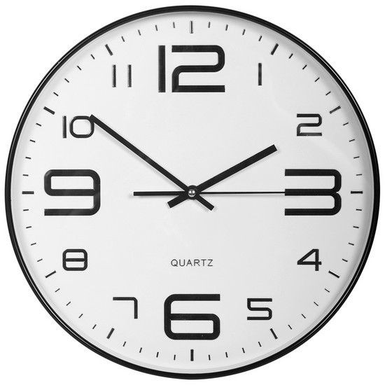 KASSA HOME นาฬิกาแขวนผนัง VIDA รุ่น JH6308 ขนาด 35.5 x 35.5 x 4.3 ซม. สีดำ แข็งแรง ทนทาน ใช้งานได้นาน