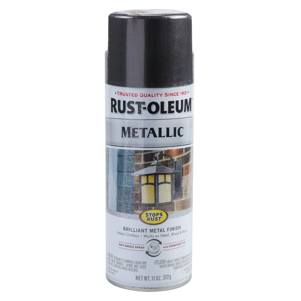 สีพ่น อุปกรณ์ก่อสร้าง สีกระป๋อง สีสเปรย์เคลือบเมทัลลิกกันสนิม RUST-OLEUM #7250 11ออนซ์