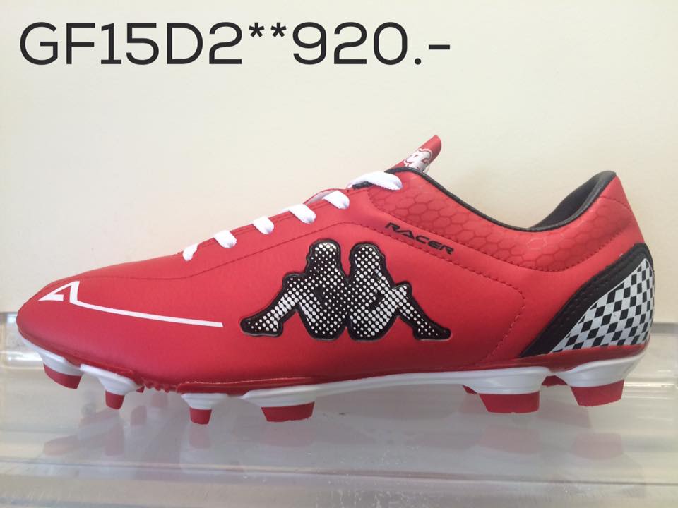 KAPPA สตั้ดฟุตบอล รุ่น Racer รหัส GF15D2 สีแดง เบอร์ 39-44