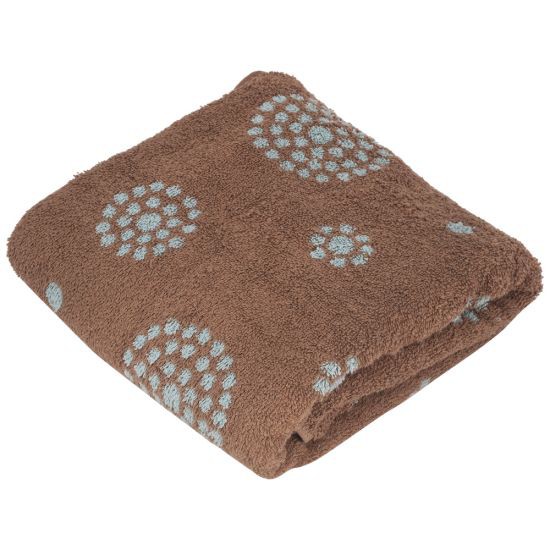 KASSA HOME ผ้าขนหนูทอลายดอกไม้ รุ่น YBB 2708/161 สีฟ้า Cotton 100% อย่างดีที่คัดสรรมาเป็นพิเศษ