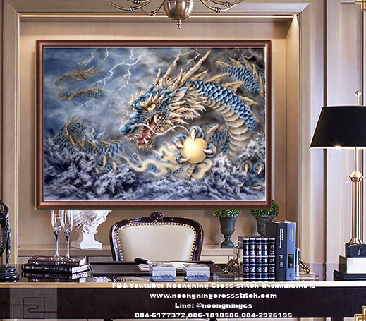 ดอกโบตั๋น มงคล ชุดปักครอสติส พิมพ์ลาย ครอสติสจีน งานฝีมือทำที่บ้าน DIY