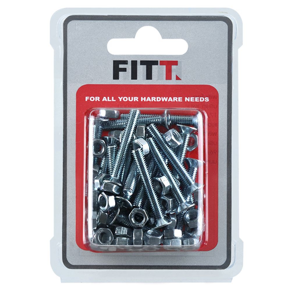 สกรูเกลียวมิลน็อต JF 5X35 MM 25 ตัวอุปกรณ์ยึดติดสกรู, น๊อตและแหวน