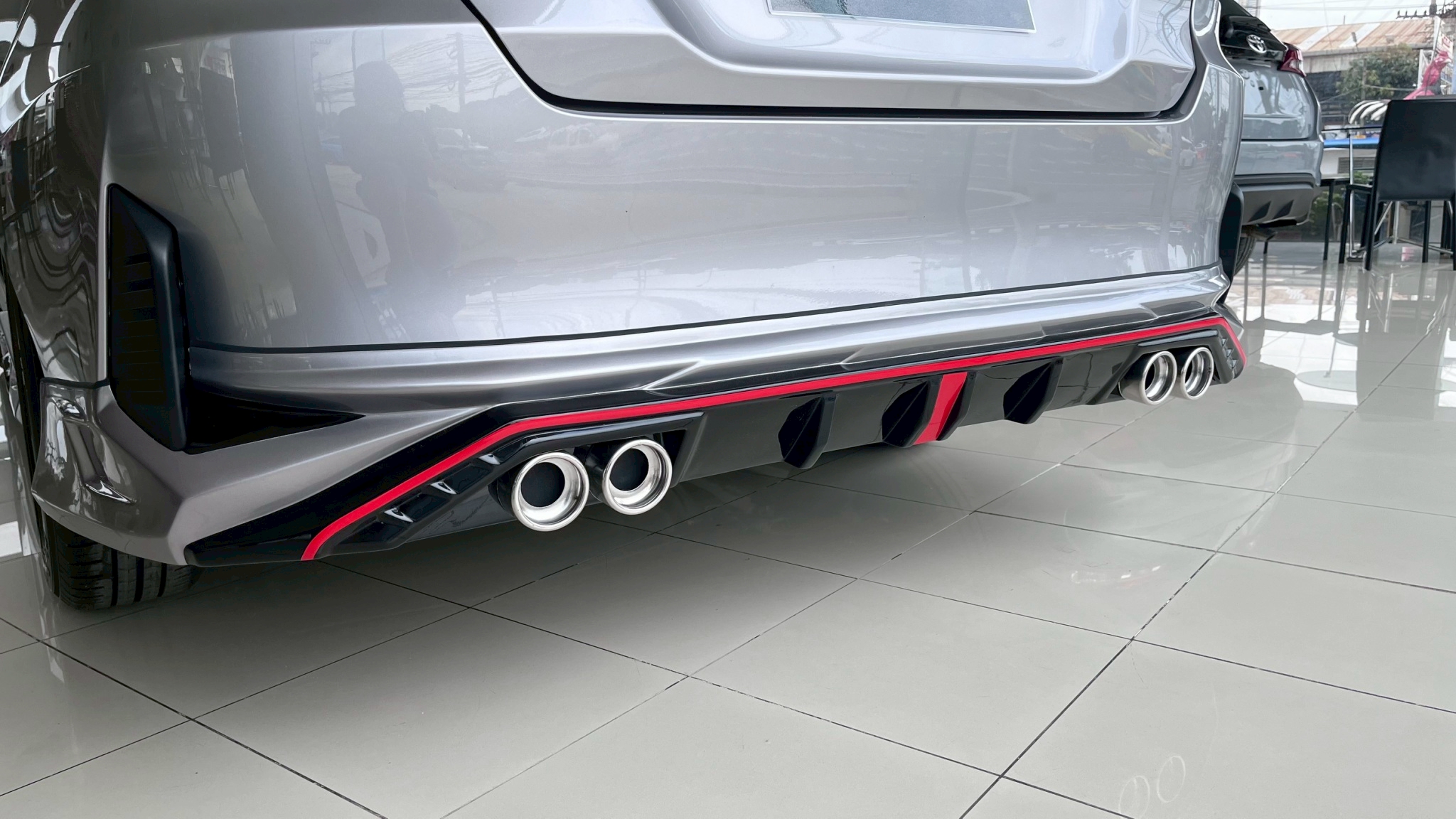 ชุดแต่งรถ-สเกิร์ต-สปอยเลอร์ Toyota New Yaris Ativ 2022 2023 2024