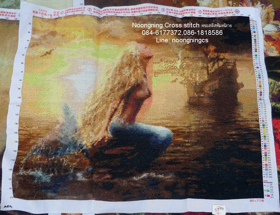 ม้า ชุดปักครอสติส พิมพ์ลาย ครอสติสจีน งานฝีมือทำที่บ้าน DIY