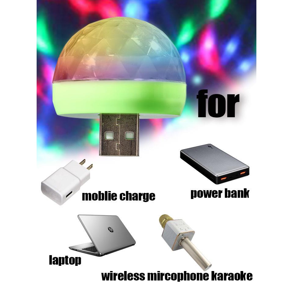 !!สินค้าขายดี!! โคมไฟจิ๋ว ไฟดิสโก้เทค ไฟปาร์ตี้ LED หลากสีสัน USB Party LED Light