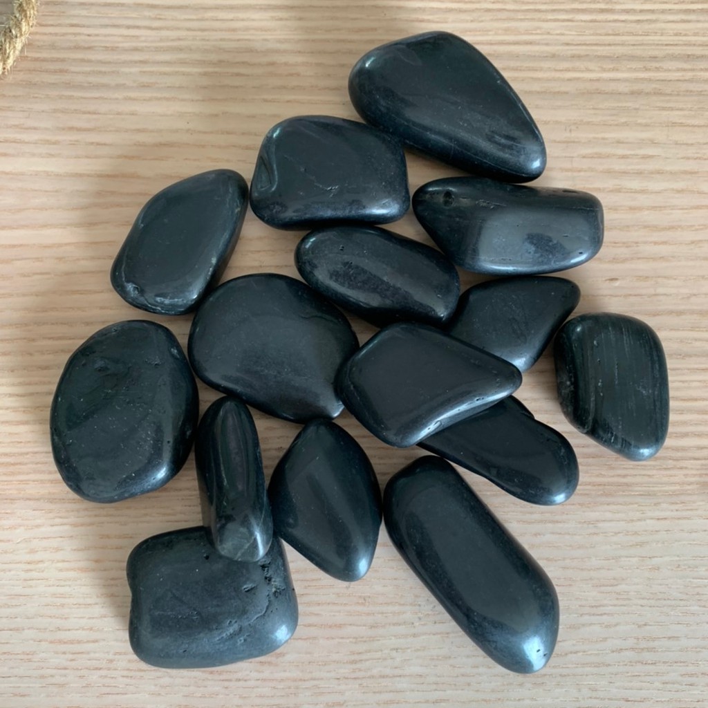 หินบาหลี หินดำขัด 1 kg. ราคาถูกที่สุด ‼️ มีของพร้อม หินตกแต่งสวน หินตกแต่งตู้ปลา ปูทางเดิน ตกแต่งกระถางตกไม้