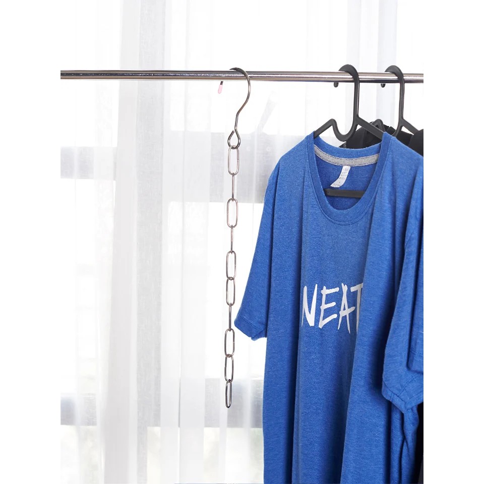 !!สินค้าขายดี!! ราวแขวนเสื้อผ้าสายโซ่ ที่แขวนเสื้อ ราวแขวนเสื้อ Clothes Chain Hanger