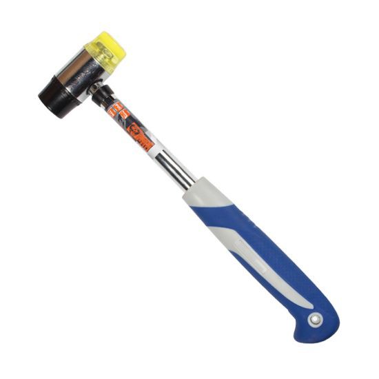 GIANT KINGKONG PRO ค้อนยาง 2 ด้าน ด้ามไฟ รุ่น KKP25523 ขนาด เบอร์ 16 นิ้ว สีน้ำเงิน - เทา