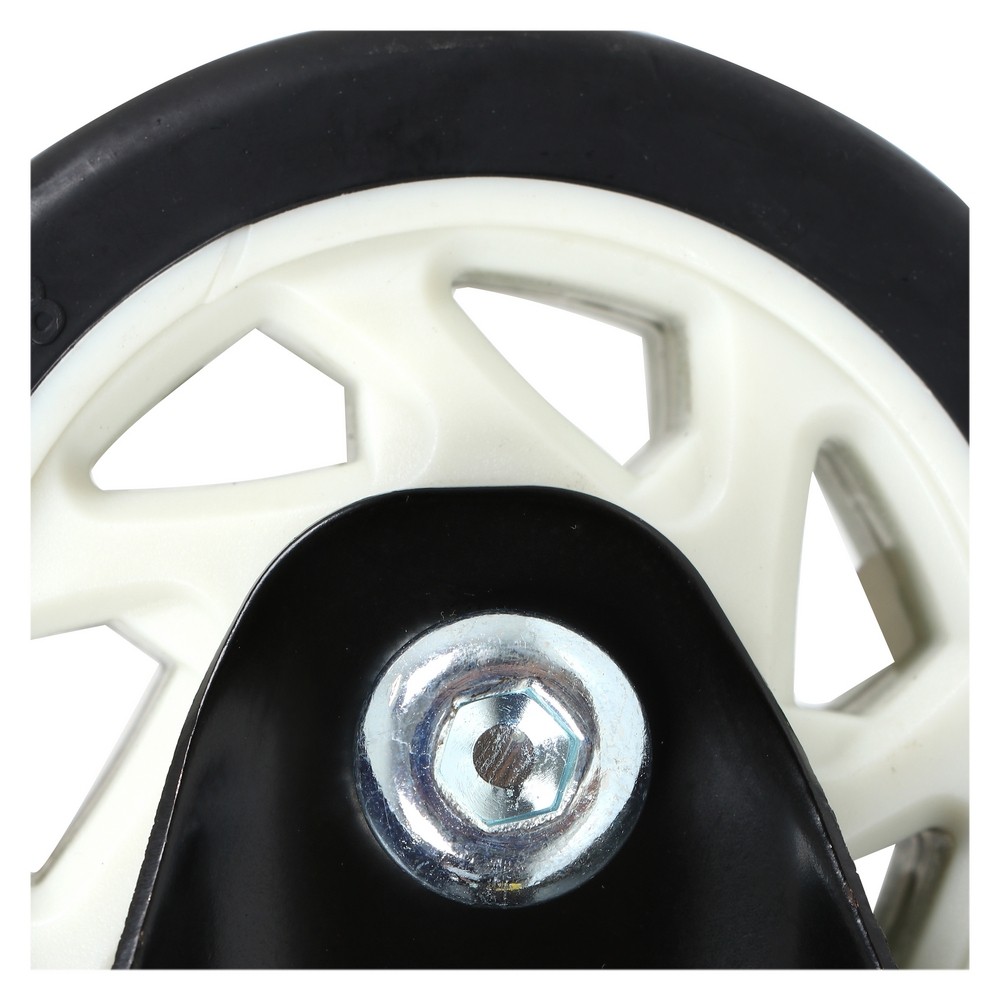 อะไหล่ เฟอร์นิเจอร์ ลูกล้อแป้นตายPU FITT 623100 4นื้ว สีดำ FIXED PLATE CASTER WHEEL FITT 623100 4" BLACK