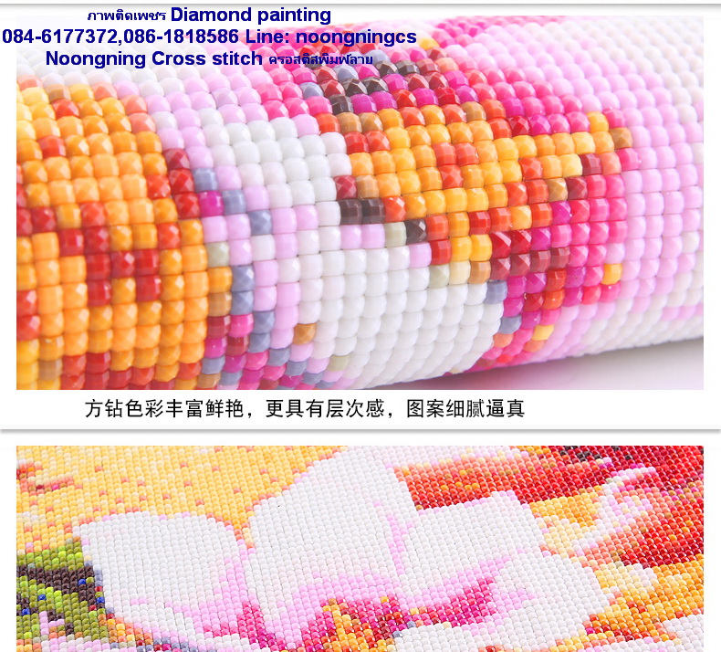 พระพุทธเจ้า ทรีนิตี้ ครอสติสคริสตัล Diamond painting โมเสก ภาพติดเพชร งานฝีมือ DIY