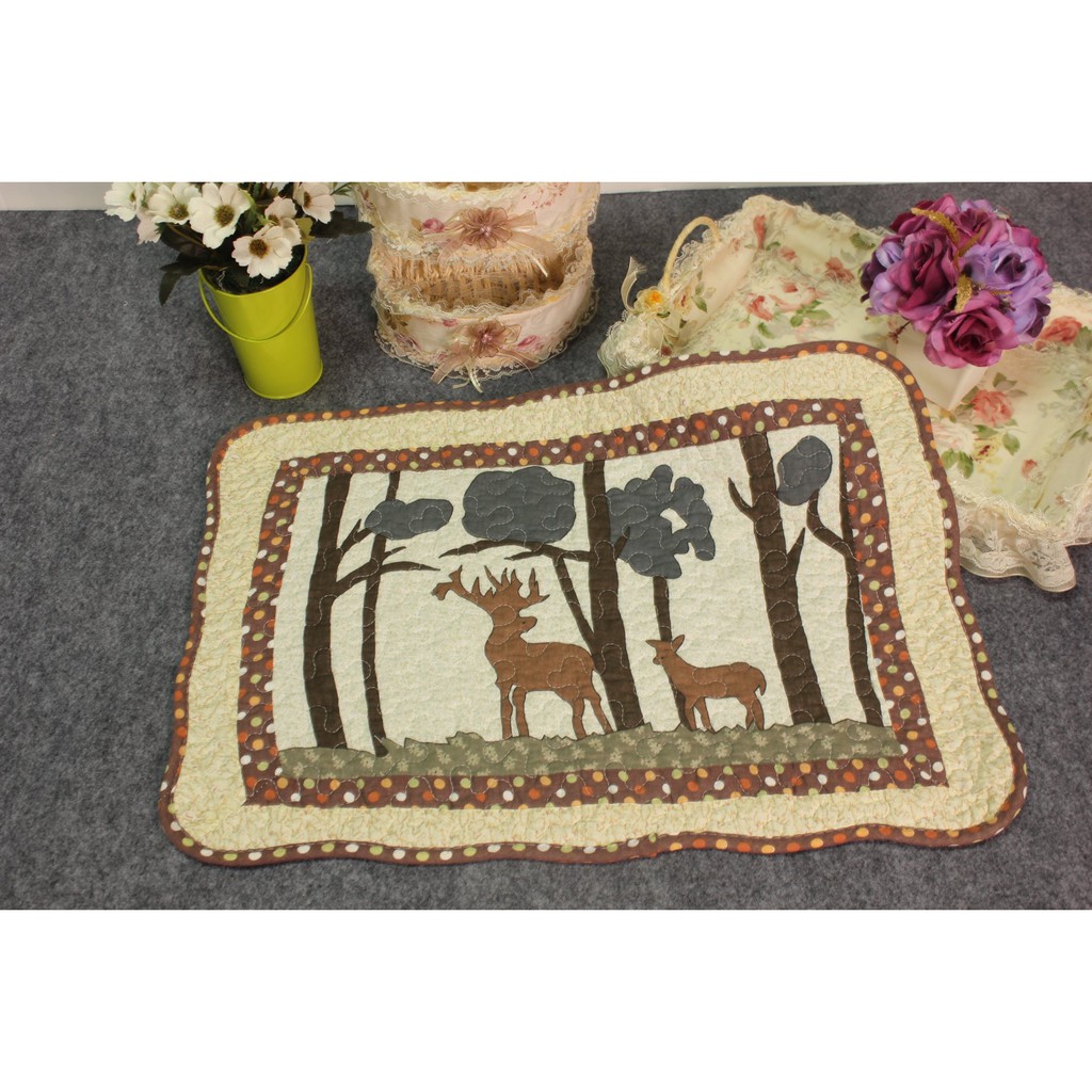 พรมเช็ดเท้า40*60ผ้าเช็ดเท้าหน้าห้องน้ำวินเทจ