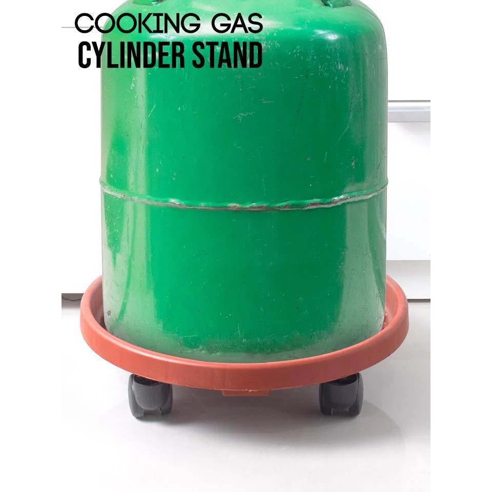 !!สินค้าขายดี!! ฐานรองถังแก๊สล้อเลื่อน Cooking Gas Cylinder Stand