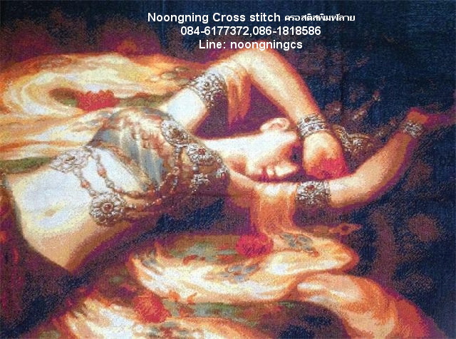 เครื่องดนตรี ชุดปักครอสติส พิมพ์ลาย ครอสติสจีน งานฝีมือทำที่บ้าน DIY