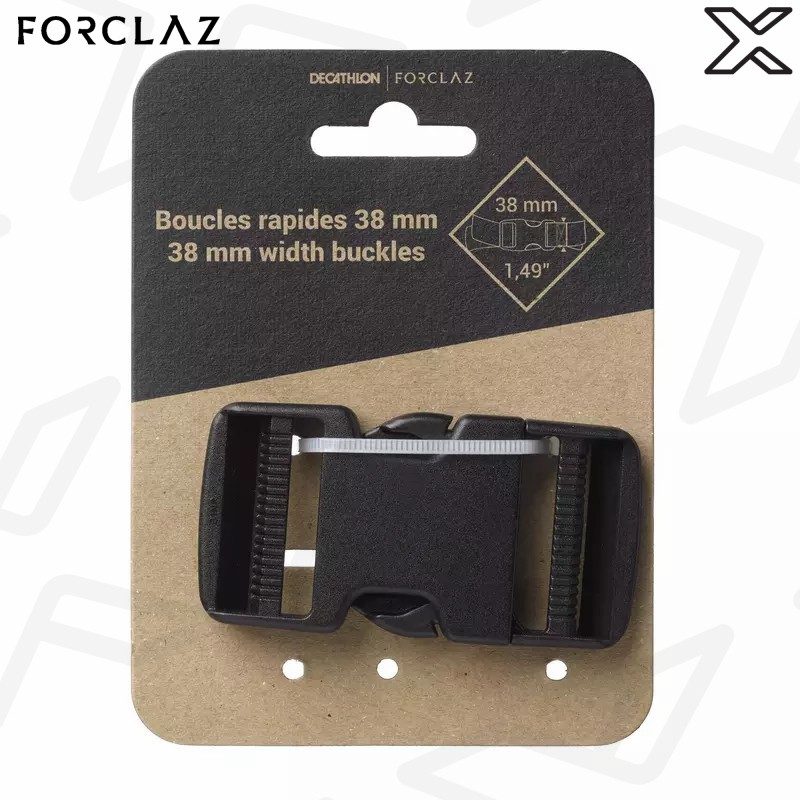 FORCLAZ ตัวล็อคสายแบบปลดเร็ว 38 มม. สำหรับสายรัดเป้สะพายหลังเพื่อการเทรคกิ้ง