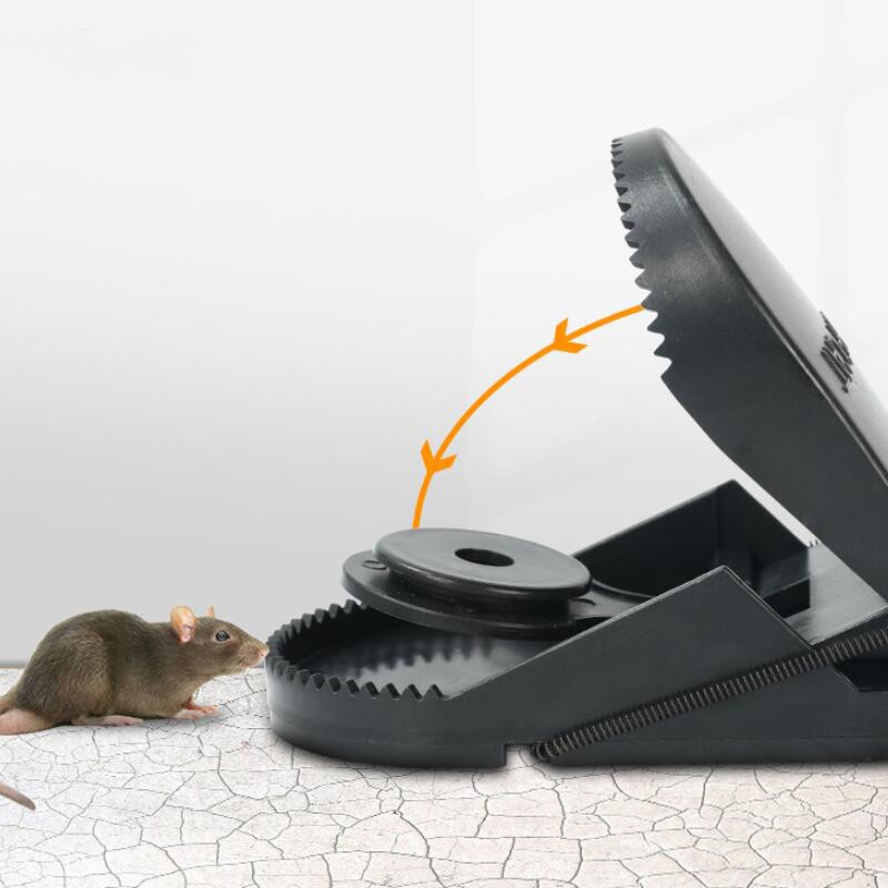 อุปกรณ์ดักหนู ที่ดักหนู ที่ดักหนูในบ้าน กับดักหนู ที่จับหนู แบบสปริง ที่ดักหนูอัตโนมัติ ไม่ต้องใช้สารเคมี สีดำ -591