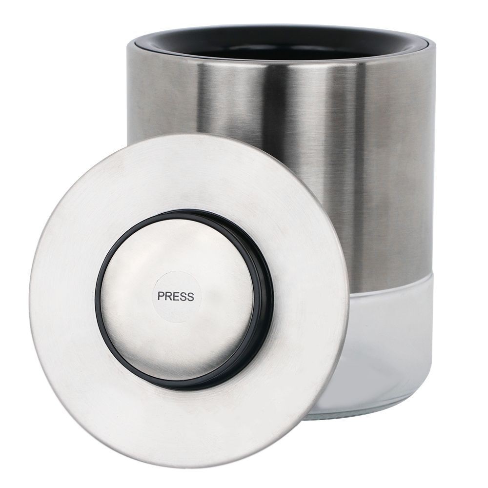 ขวดโหลแก้วกลมฝากด POP UP 0.43 ลิตร FOOD CANISTER GLASS 0.43L