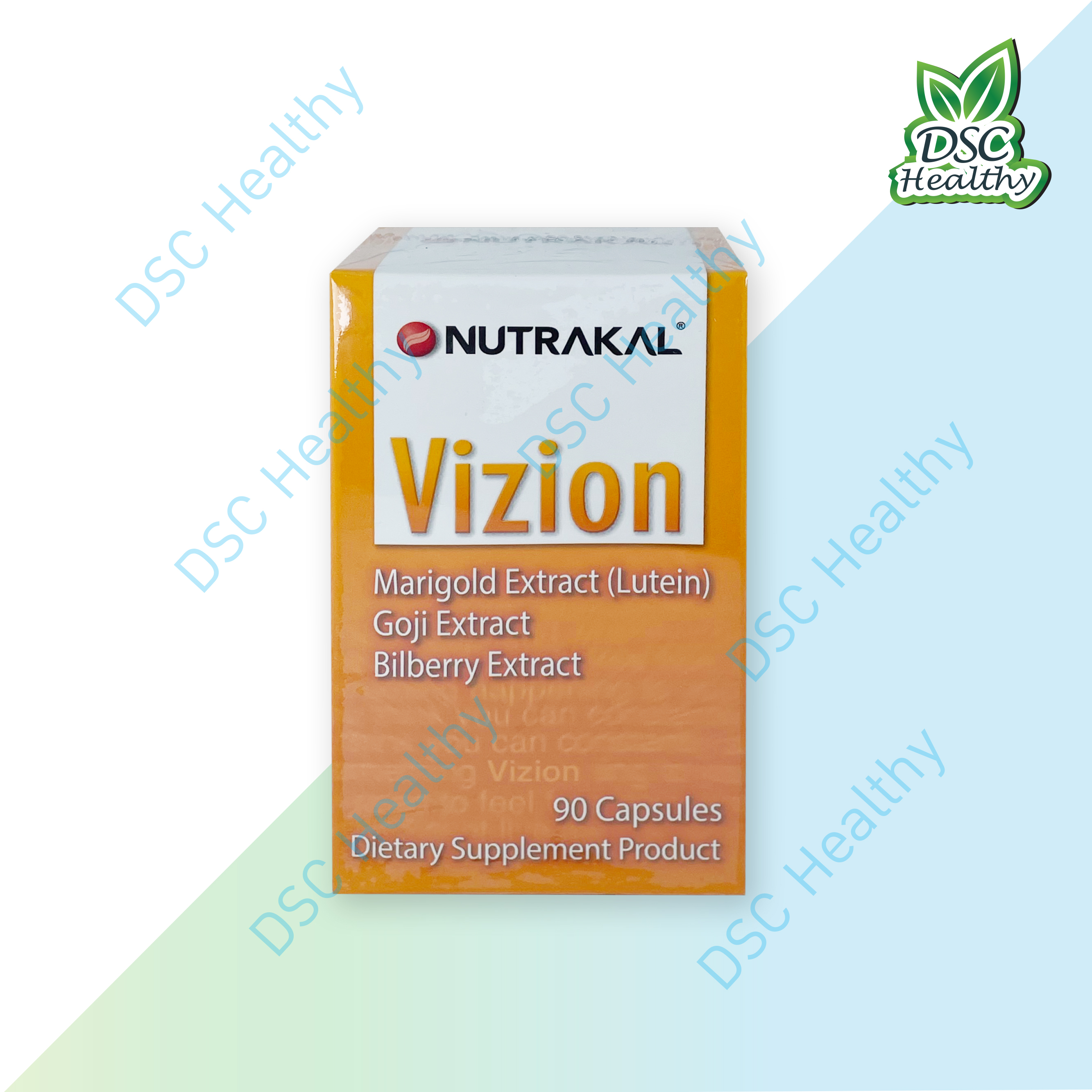 NUTRAKAL Vizion Marigold Extract (Lutein) Goji Extract Bilberry Extract 90 Capsules