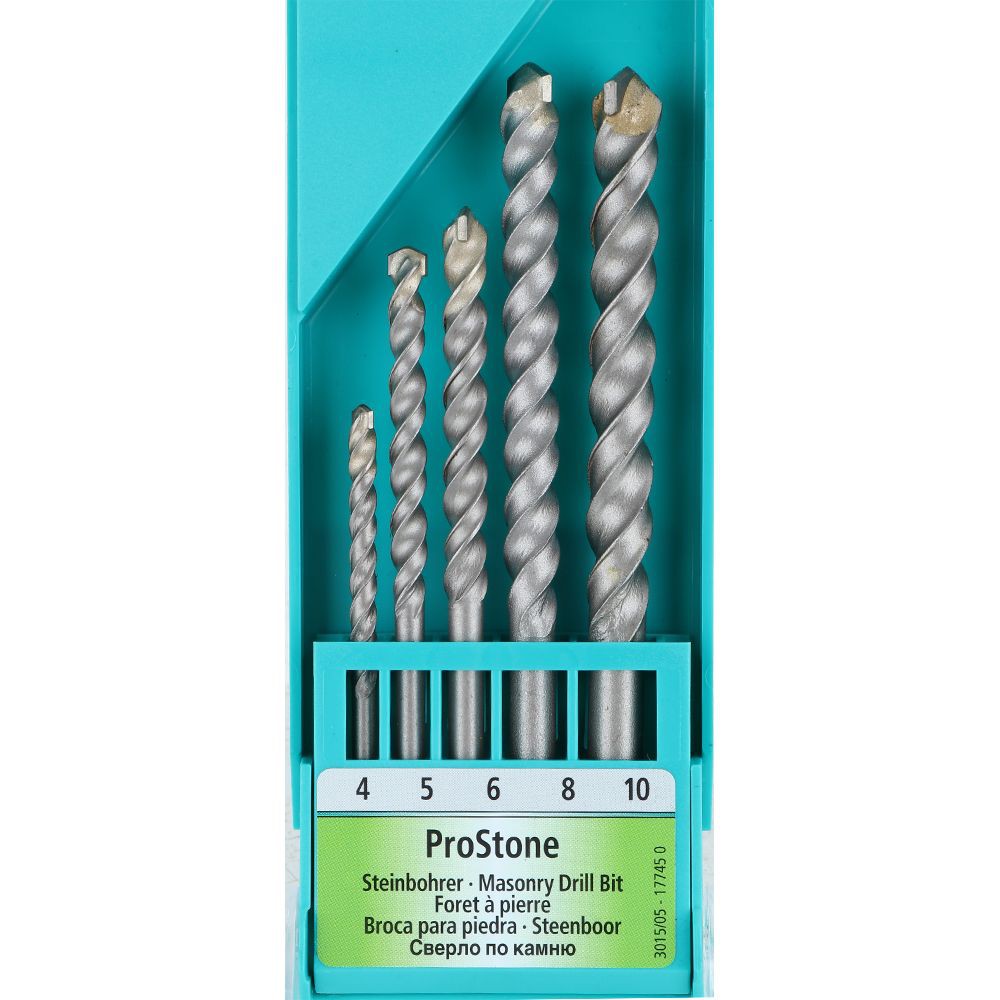 ดอกเจาะคอนกรีต HELLER 3015 PRO STONE 5 ชิ้น สว่านและดอกสว่าน CONCRETE DRILL BIT HELLER 3015 PRO STONE 5EA