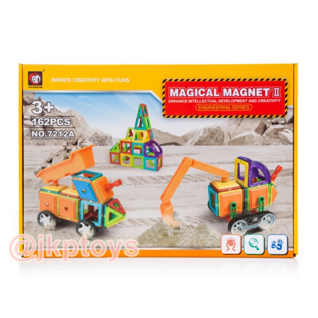 Magical Magnet ตัวต่อเเม่เหล็ก 162 ชิ้น