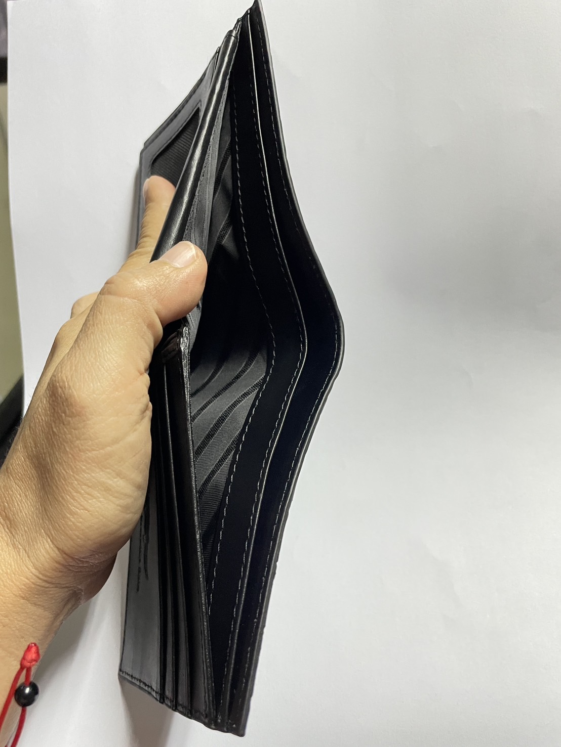 กระเป๋าหนังจระเข้แท้(หนังท้อง) สีดำ