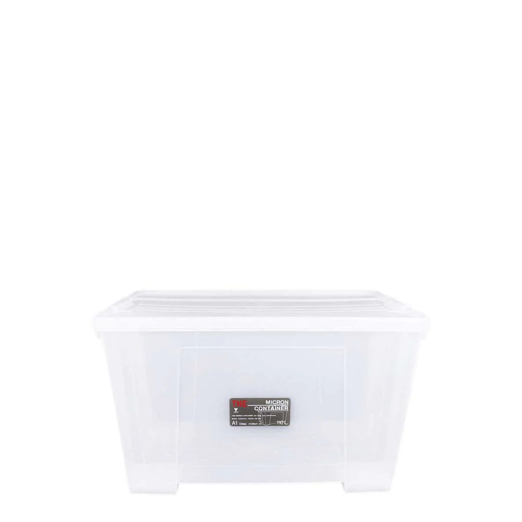 JCP กล่อง Micron Container ขนาด 110 ลิตร สีโปร่งแสง