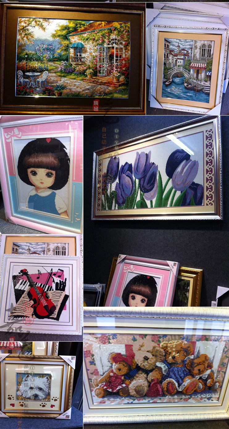 แจกันดอกไม้ ครอสติสคริสตัล Diamond painting โมเสก ภาพติดเพชร งานฝีมือ DIY